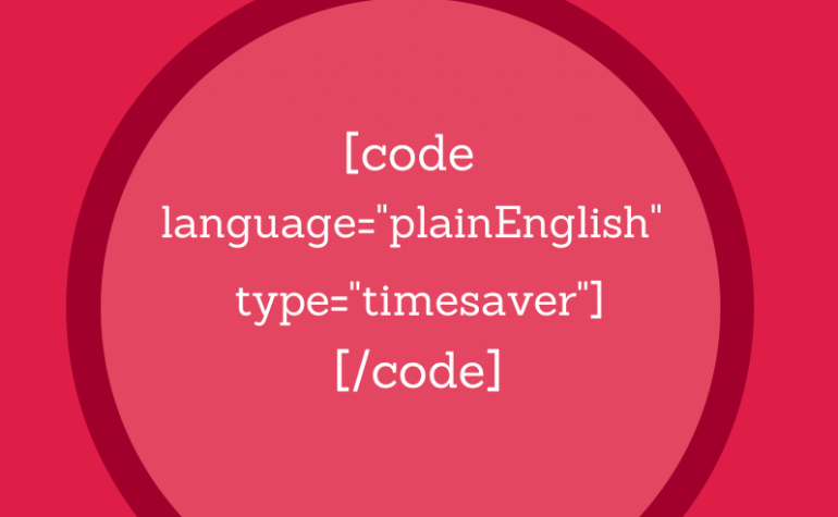 Saving time by coding consistently