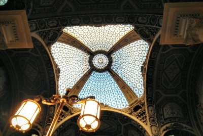 Ceiling of Barcelona central post office.
