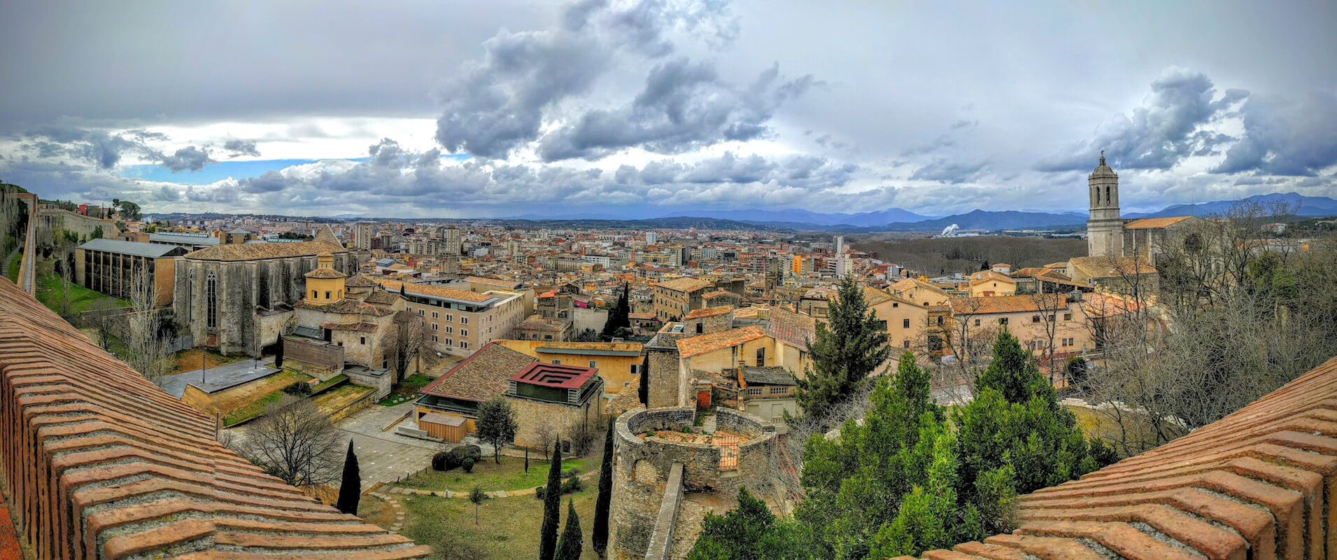 Girona from the battlements